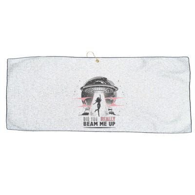Did You Really Beam Me Up Taylor Lover Large Microfiber Waffle Golf Towel