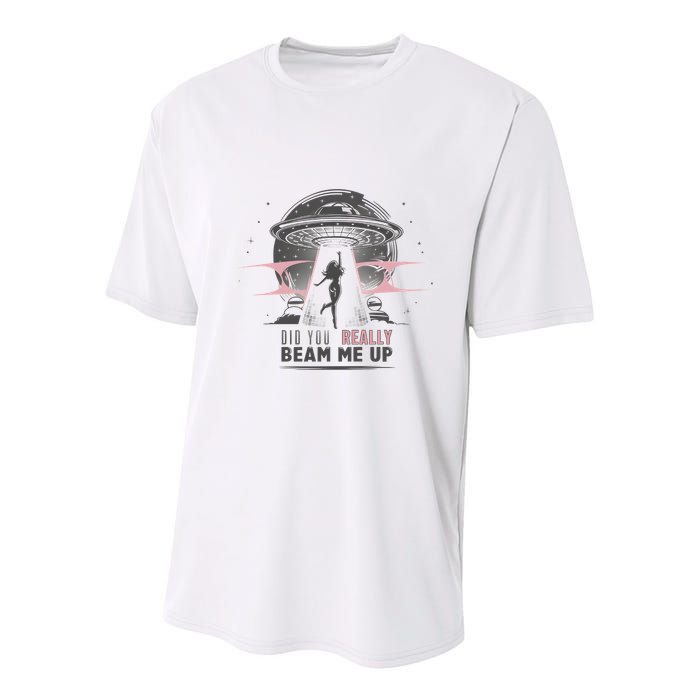 Did You Really Beam Me Up Taylor Lover Youth Performance Sprint T-Shirt