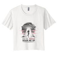 Did You Really Beam Me Up Taylor Lover Women's Crop Top Tee