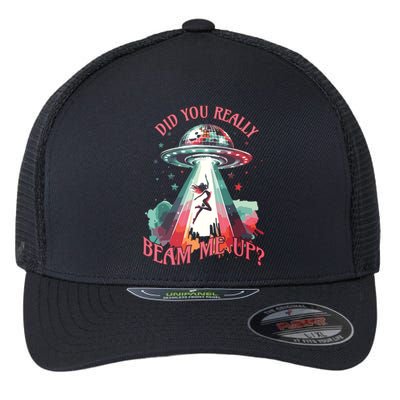 Did You Really Beam Me Up Flexfit Unipanel Trucker Cap