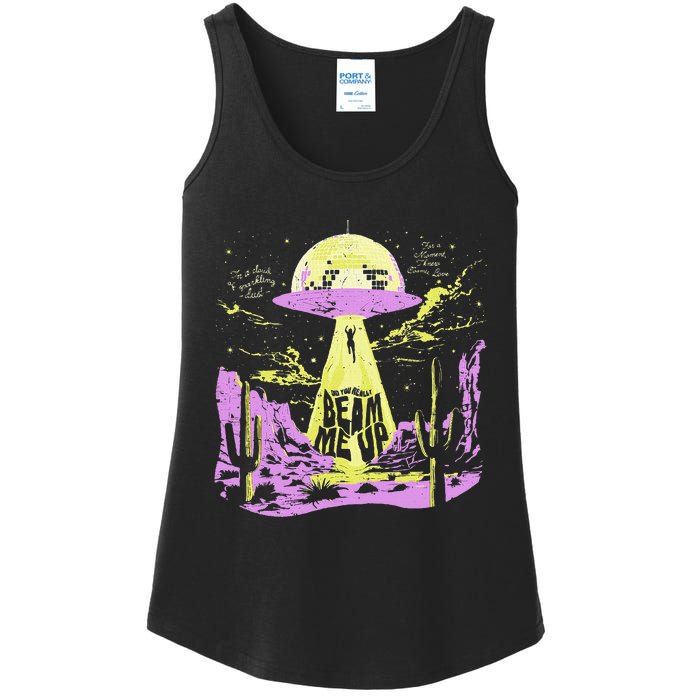 Did You Really Beam Me Up Ufo Ladies Essential Tank