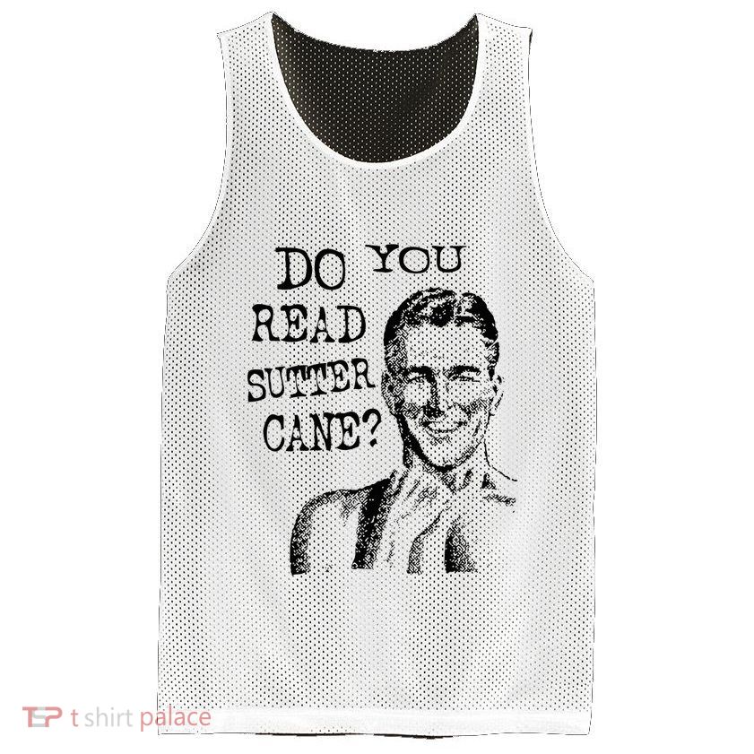 Do You Read Sutter Cane Humorous Mesh Reversible Basketball Jersey Tank