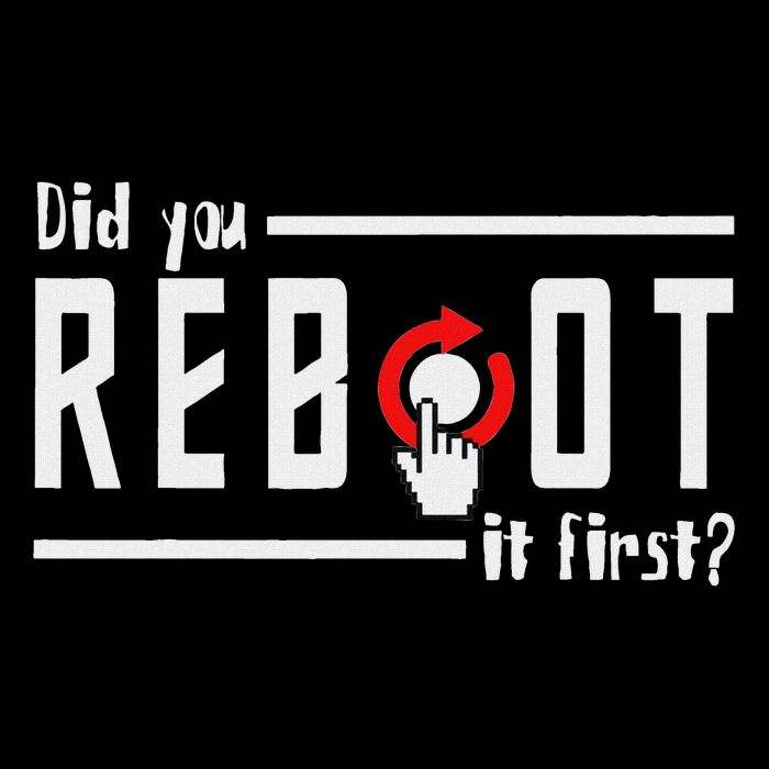 Did You Reboot It First Computer Programmer Security Tech Women's V-Neck T-Shirt