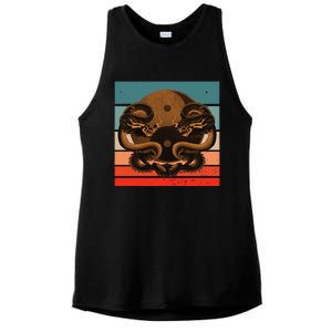 Dragon Yinyang Symbol Balance Harmony Symmetrical Scales Ladies PosiCharge Tri-Blend Wicking Tank