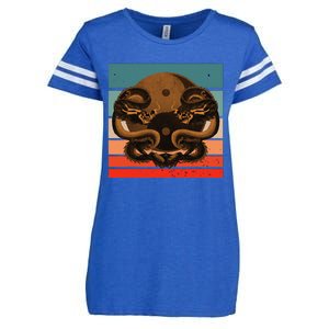 Dragon Yinyang Symbol Balance Harmony Symmetrical Scales Enza Ladies Jersey Football T-Shirt