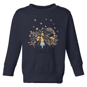 Do You Suppose She's A Wildflower Cute Cartoon Lover Toddler Sweatshirt