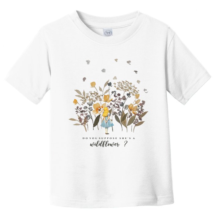 Do You Suppose She's A Wildflower Cute Cartoon Lover Toddler T-Shirt