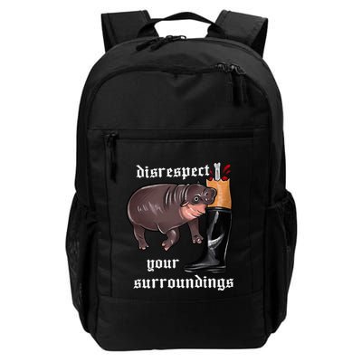 Disrespect Your Surroundings Moo Deng Backpack