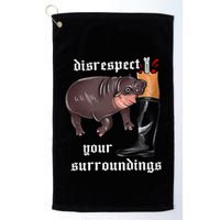Disrespect Your Surroundings Moo Deng Golf Towel