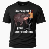 Disrespect Your Surroundings Moo Deng Funny Design Performance Shirt