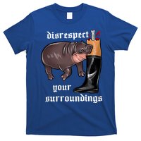 Disrespect Your Surroundings Moo Deng Funny Design T-Shirt