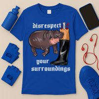 Disrespect Your Surroundings Moo Deng Funny Design T-Shirt