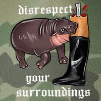 Disrespect Your Surroundings Moo Deng Funny Design Legacy Tie Dye Trucker Hat