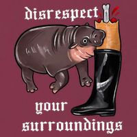 Disrespect Your Surroundings Moo Deng Funny Design 16oz Travel Tumbler