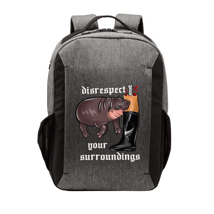 Disrespect Your Surroundings Moo Deng Funny Design Vector Backpack