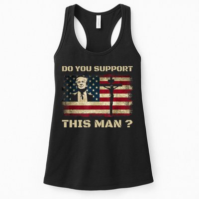 Do You Support This Man Funny Trump Womens Tank Top