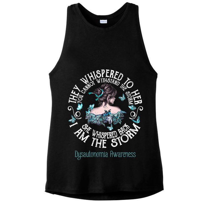 Dysautonomia Awareness I Am The Storm Ladies PosiCharge Tri-Blend Wicking Tank