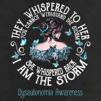 Dysautonomia Awareness I Am The Storm Adult Drive Performance Visor