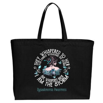 Dysautonomia Awareness I Am The Storm Cotton Canvas Jumbo Tote