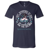 Dysautonomia Awareness I Am The Storm V-Neck T-Shirt