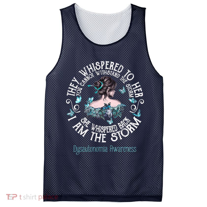 Dysautonomia Awareness I Am The Storm Mesh Reversible Basketball Jersey Tank