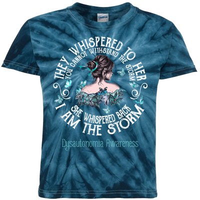 Dysautonomia Awareness I Am The Storm Kids Tie-Dye T-Shirt