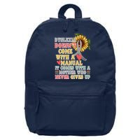 Dyslexia Doesn't Come With A Manual 16 in Basic Backpack