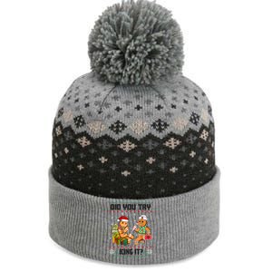 Did You Try Icing It Funny Gingerbread Christmas Holiday The Baniff Cuffed Pom Beanie