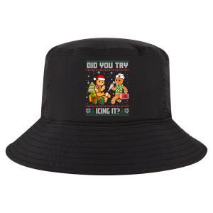 Did You Try Icing It Funny Gingerbread Christmas Holiday Cool Comfort Performance Bucket Hat