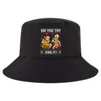 Did You Try Icing It Funny Gingerbread Christmas Holiday Cool Comfort Performance Bucket Hat