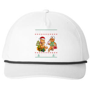 Did You Try Icing It Funny Gingerbread Christmas Holiday Snapback Five-Panel Rope Hat