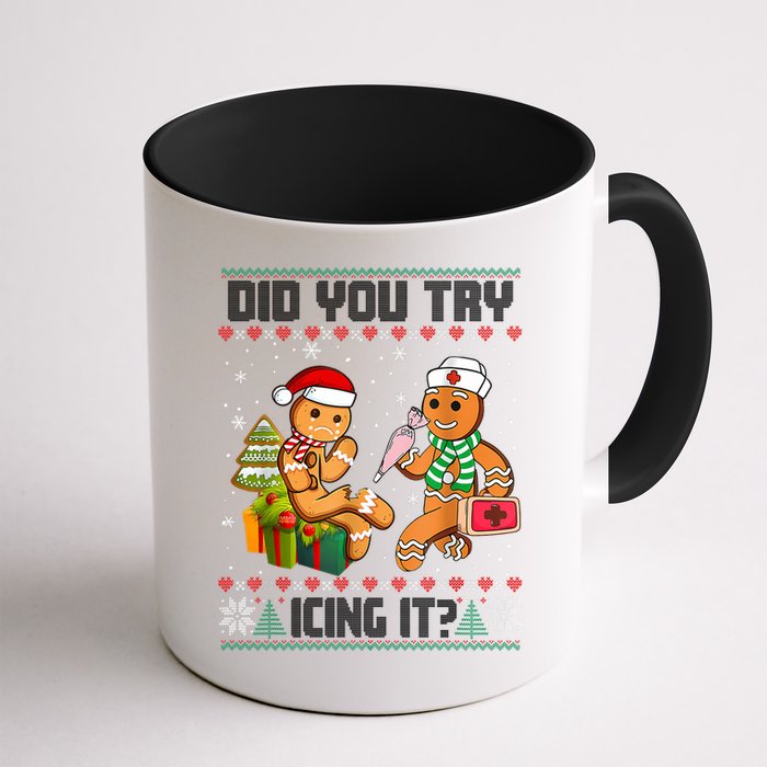 Did You Try Icing It Funny Gingerbread Christmas Holiday Mug
