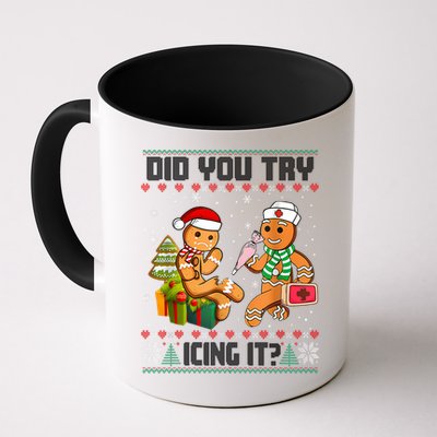 Did You Try Icing It Funny Gingerbread Christmas Holiday Mug