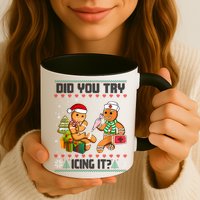 Did You Try Icing It Funny Gingerbread Christmas Holiday Mug