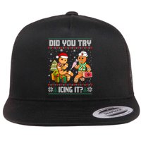 Did You Try Icing It Funny Gingerbread Christmas Holiday Flatbill Hat