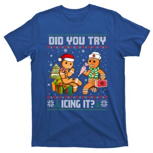 Did You Try Icing It Funny Gingerbread Christmas Holiday T-Shirt