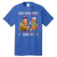 Did You Try Icing It Funny Gingerbread Christmas Holiday Tall T-Shirt