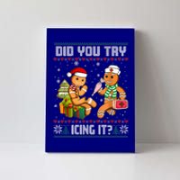 Did You Try Icing It Funny Gingerbread Christmas Holiday Canvas