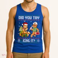 Did You Try Icing It Funny Gingerbread Christmas Holiday Tank Top