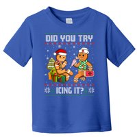 Did You Try Icing It Funny Gingerbread Christmas Holiday Toddler T-Shirt