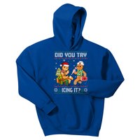 Did You Try Icing It Funny Gingerbread Christmas Holiday Kids Hoodie