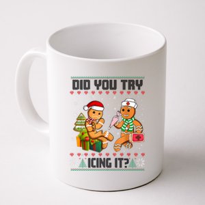 Did You Try Icing It Funny Gingerbread Christmas Holiday Coffee Mug