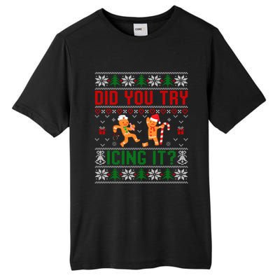 Did You Try Icing It Funny Nurse Ugly Christmas Sweater Sweatshirt Tall Fusion ChromaSoft Performance T-Shirt