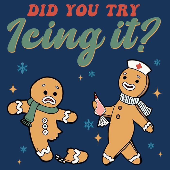 Did You Try Icing It Funny Gingerbread Funny Christmas Infant Baby Jersey Bodysuit