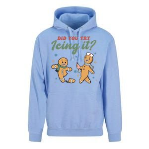 Did You Try Icing It Funny Gingerbread Funny Christmas Unisex Surf Hoodie