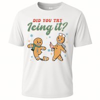 Did You Try Icing It Funny Gingerbread Funny Christmas Performance Shirt