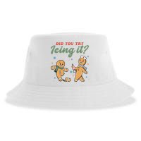 Did You Try Icing It Funny Gingerbread Funny Christmas Sustainable Bucket Hat