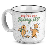 Did You Try Icing It Funny Gingerbread Funny Christmas 15oz Campfire Ceramic Mug