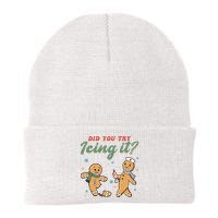 Did You Try Icing It Funny Gingerbread Funny Christmas Beanie