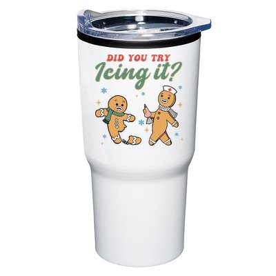Did You Try Icing It Funny Gingerbread Funny Christmas Tumbler
